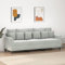 qohoio 3-Sitzer-Sofa Wohnzimmer Sofa Sitzecke Wohnzimmer Sofa Couch Sitzecke Hellgrau 180 cm Samt - 359313