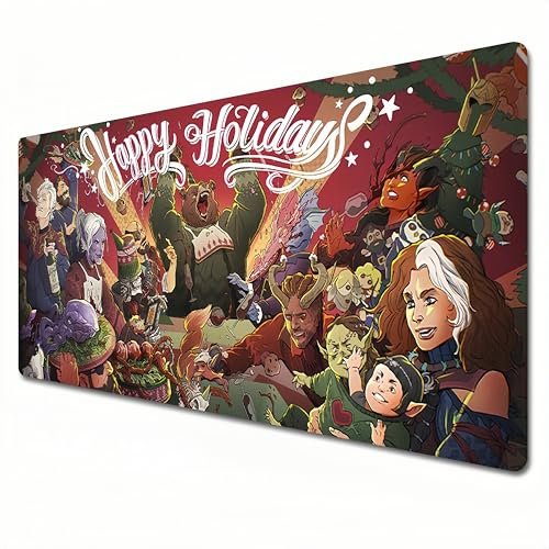 HANSUFEN Baldur's Gate 3 Mauspad, XXL-RGB-Gaming-Mauspad, 900 x 400, genähter Rand und Schreibtischunterlage für Heimbüro (XXL)
