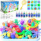Hot Bee Magic Water Kit de Gel de Agua para Niños con 10 Botellas, 6 Moldes Dobles, Aqua Fairy Gel, Insectos y Plantas, Juguetes Niñas Manualidades Regalo Ideal para de 4 a 10 Años Juegos Agua