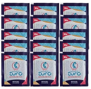Topps Frauen Women EURO 2025 Sticker / 15x Stickertüten