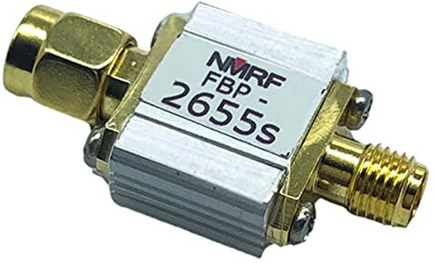 GAOFESA Filtre passe-bande dédié LTE 2655 MHz SMA 1 dB Bande passante 2620-2690 MHz 100 mW Puissance portante