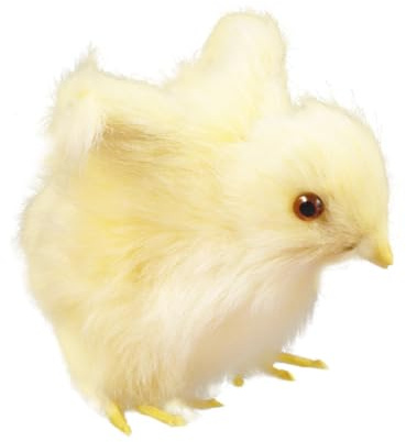 Milisten Realistisches Fluffiges KüKen Kuscheltier Mit Sound Miniatur Huhn PlüSchtier FüR Osterdeko Kinder Geschenk Und Kreatives Heimaccessoire 3.54X2.56X3.15In