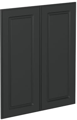 Vicco Küchenfront R-Line, Anthrazit Landhaus, 59.2 x 71.3 cm | Möbelfront für den Unterschrank, passend für R-Line Küchenschränke zur einfachen Montage