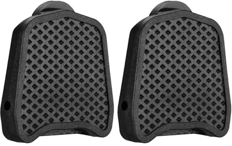Pedal Plate Kompatibel mit Look Keo, 2 Pcs Bike Pad Plattform-Pedaladapter, Rennrad Pedale Plate Adapter, Rutschfester Pedal-Konverter für Klickpedale, Werkzeuglose Montage