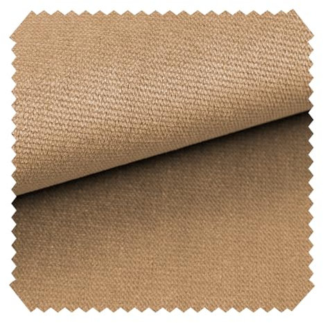novely® Passau | 1 lfm | samtig weicher Chenille Möbelstoff in 26 Farben | Polsterstoff (35 Sand)