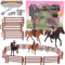 Toyland Set da gioco Horse & Jump Fence con accessori - Giocattoli equestri