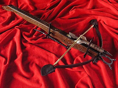 Dekorative Holzarmbrust XV. Jahrhundert 52 cm AG1F.01 Mittelalterliche Armbrust für historische Rekonstruktion für einen Sammler oder als Geschenk Feuert Nicht.
