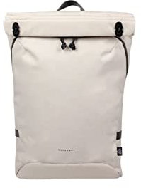 Doughnut WATERFALL Rucksack Unisex 16,5L in 2 Styles I Backpack mit 15 Laptop-Fach & Fach für Getränkeflasche I wasserabweisender City-Rucksack mit gepolsterten Trägern (Stone)