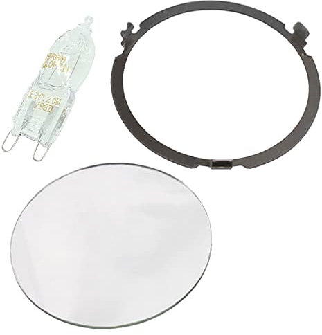 SPARES2GO Lamp Cover Ring Repair Set compatible with Bosch Cooker Hood
