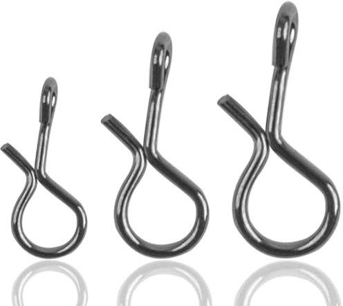 Fly Fishing Snaps Quick Change Stainless Steel No Knot Fast Easy Fly Fishing Snap for Flies Hook and Jigs 150pcs Mixed Sizes