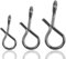 Fly Fishing Snaps Quick Change Stainless Steel No Knot Fast Easy Fly Fishing Snap for Flies Hook and Jigs 150pcs Mixed Sizes