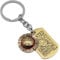 Weeb Keychains One Piece Keychain, Premium Gold Finish Monkey D Luffy Collectible, One Piece Merch with Straw Hat & Wanted Tag, Lightweight Anime Gifts for Men, Anime Keychains for Keys or Bags