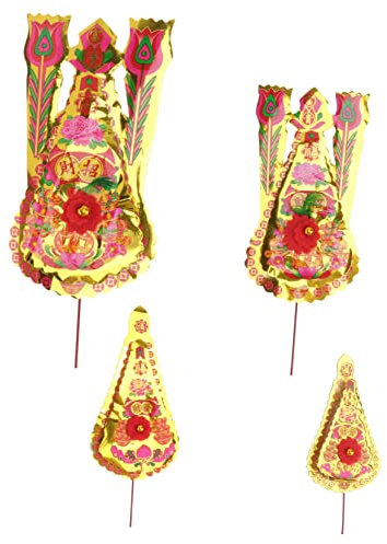 Yardwe 4 Stück Räuchergefäß Blumenarrangement Räuchergefäß Glücksblume Feng-Shui-reize Räuchergefäß Räucherstäbchen Weihrauchbrennerblume Blumenstab Angebote Schreibtisch Schablone