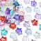 UR URLIFEHALL Lot de 100 perles en verre soufflé à cinq branches en forme d'étoile pour la fabrication de bijoux et projets artistiques