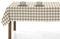 LAN&LAN Vichy Nappe rectangulaire à carreaux lavable, superbe pour l'intérieur et l'extérieur, idéale pour les pique-niques et les réunions en plein air (140 x 100 cm, beige)