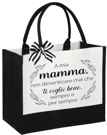 Regalo Mamma,Regali Mamma,Regalo per Mamma,Borsa Tote,Regalo Mamma Natale,Regalo Mamma Compleanno,Regalo Compleanno Mamma,Regali per La Mamma,Regali per Mamma Borsa Tela,Festa Della Mamma Idee Regalo