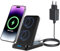 2 in 1 Induktive Ladestation, 15W Wireless Charger Stand Schnelles Kabelloses Handy Ladegerät für Samsung Galaxy S24 S23 S22 S21 S20, Google Pixel 9 Pro 8 a 7 6, iPhone 16 15 14 13 12, AirPods Pro 2