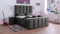Boxspringbett Vicy 200x220, MS-Grey, 7-Zohnen Taschenfederkernmatratze, Ergoflex - Inklusive Aufbau - Deutscher Hersteller