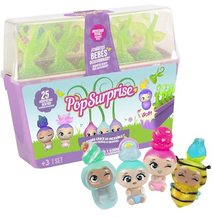 Bizak Pop Surprise Mega Set Bebés y Sorpresas, 5 cápsulas con bebés, Accesorios y Piscina, Gender Reveal, Disfraces Intercambiables, +50 para coleccionar, a Partir de 3 años (64580002)