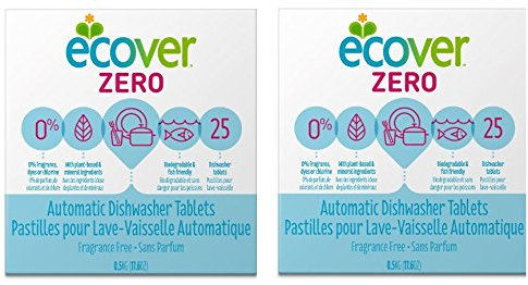 Ecover Natural Plant-based Automatic Dishwasher Tablets, Zero, 50 Count eNjDhS, (Packaging May Vary)