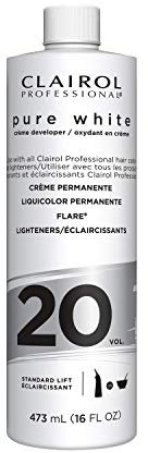 Clairol Professionelle Pure White 20vol Crème Entwickler, 16 Unzen