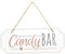 Frau WunderVoll® Schild Candy BAR, aus Holz, 40 x 15 cm/Wegweiser, Hochzeit Vintage, Hochzeitsschild, Kirche, Standesamt, Stuhdekoration, Hochzeitsgeschenke Brautpaar Schild