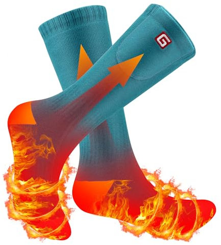 Svpro Wiederaufladbare beheizte Socken für Frauen elektrische batteriebetriebene Socken warme thermische kaltes Wetter Socken für die Jagd Camping Wandern Radfahren Angeln Skifahren