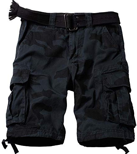 MUST WAY einfarbiger Segeltuchgürtel mit Tarnmuster im Militärstil Herren
