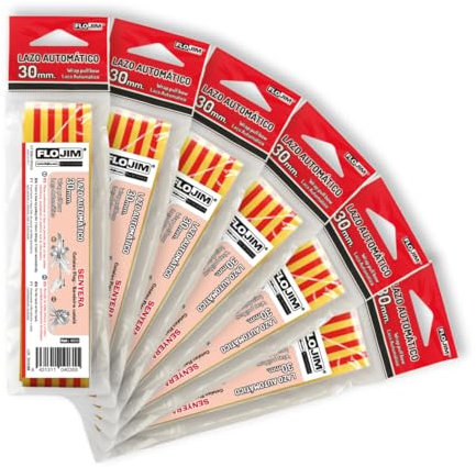 FLOJIM 6 Lazos Automáticos Bandera Catalana para Regalo, Navidad, Decoración, Bodas, Flores - 30 Mm Ancho