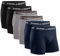 DANISH ENDURANCE Cotton Boxers for Men with Optional Fly, Breathable Men's Underwear Trunks, 6 Pack, Multicolour (2 X Black, 2 X Grey, 2 X Navy), 3XL