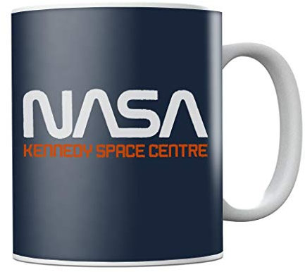 NASA Kennedy Space Centre Rocket Text Mug