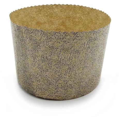 Erre4M Hohe Panettone-Form aus Papier, Farbe Braun, erhältlich in 4 Größen, Set mit 10 Stück (500 g)