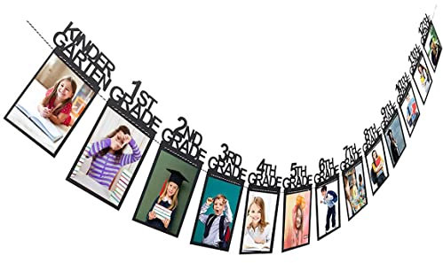 Foto-Banner zum Schulabschluss, Partydekoration, einschließlich Kindergarten bis 12. Klasse Bildbanner Mittelschule College Abschlussfeier Partyzubehör