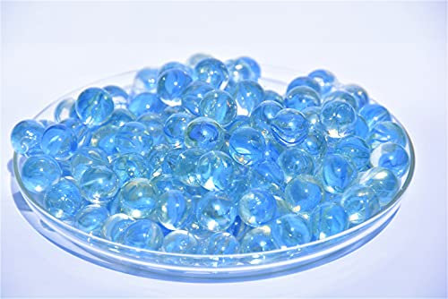 hochwertige Murmeln aus Glas, Ø ca. 16 mm, 100 Stück (blau, 121 31)