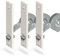 markiso® 3 Stück Rolladen Gurtwickler unterputz Farbe Grau, Rollladen Aufwickler Lochabstand 160mm für Maxigurte bis 23mm, Einlassgurtwickler inkl. 6 Abdeckungen