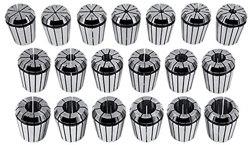 Pinza Molla Pinza Pinza, 2-20mm 19pcs ER32 Pinza a molla di precisione Set per fresatura per incisione CNC