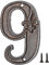 Zayookey Hausnummer Gusseisen Antik 12 cm 3D Hausnummern Ziffer Türnummer Door Number Plaque für Draußen Briefkasten Garten Wohnungen (Nummer 9)