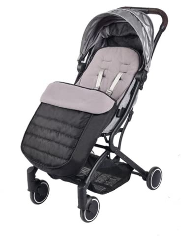 Fußsack Kinderwagen Baby Winterfußsack Winddicht Plüschfutter Babydecke Wasserdicht Wintersack Warmschutz Schneeschutz Winter Babyfußsack mit Reißverschluss Kuschelsack für Sportwagen Buggy (Schwarz)