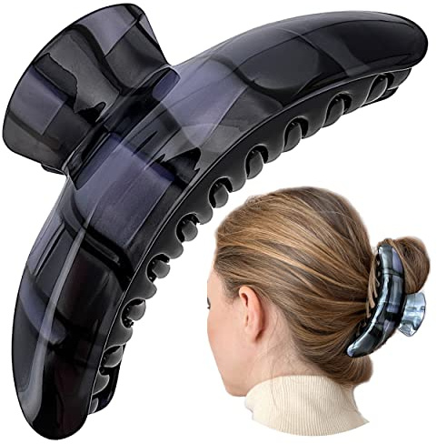 Pince a Cheveux XXL Chic Ultra Résistante/Pince Cheveux Femme Originale/Attache Cheveux femme/Grosse pince Cheveux Crabe Colorée/Banane Grande Brillance Cheveux/Bijou Cheveux Claw clip