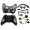 CARCASA COMPLETA PARA MANDO MICROSOFT XBOX 360, INALAMBRICO BOTONES, COLOR NEGRO