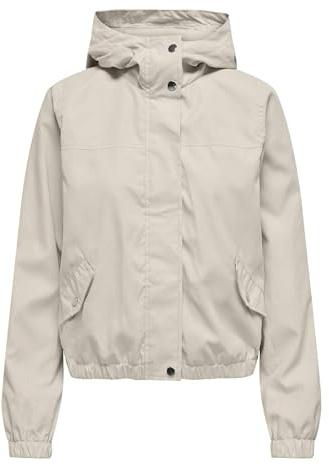 JdY Damen Jdyhazen Shine Jacket OTW Yfm Material|Weitere Jackenart, Creme, x_l