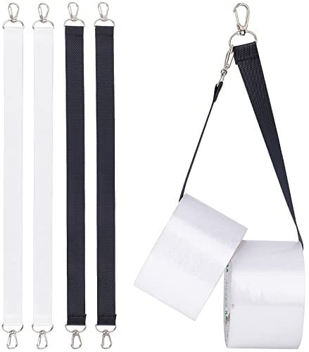 GORGECRAFT 4Pcs 2 Colori Cinturino Porta Nastro Elettrico Cinturino in Nylon con Ganci Girevoli Corde Fili Nastro di Stoccaggio Cordino Cinture per Gaffers Fotografia per Attrezzi Organizer Accessori
