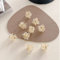 Pinzas para el pelo, pequeñas pinzas para el pelo, accesorios para el cabello para mujeres y niñas, juego de 5 diademas de flores para fiestas, bodas, uso diario, color transparente
