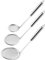 3 Pieces Filter Spoon,AIYoo Stainless Steel Strainer Skimmer,Fine Wire Mesh Oil Filter Strainer Colander Deep Fat Fryer Skimmer Spoon for Filter Skims Fat Scum,Lightweight Kitchen Tools for Hot Pot