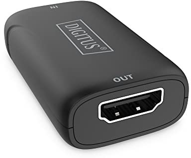 DIGITUS DS-55521 Repetidor, Extensor, Amplificador de señal HDMI - UHD 4K/60 Hz Máx. 15 m - Full HD (1920 x 1080p) Máx. 20 m - HDMI 2.0b, HDCP 2.2/1.x, HDR10, HDR10+, HLG, DolbyVision