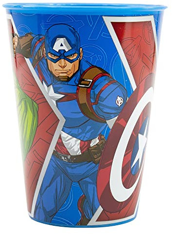 GOBELET RÉUTILISABLE POUR ENFANTS EN PLASTIQUE SANS BPA 260 ML | AVENGERS HERALDIC ARMY, Marvel