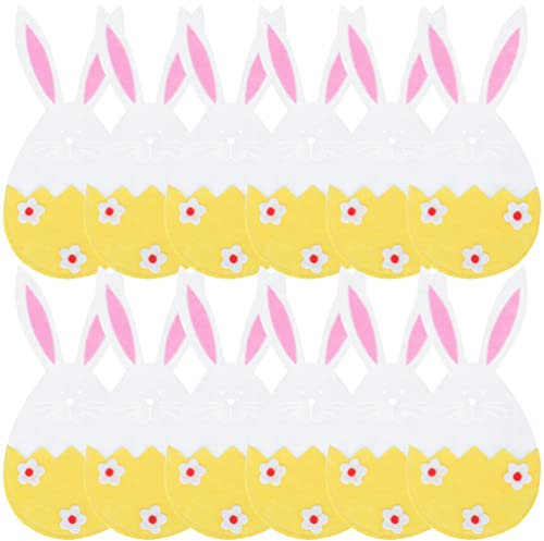 Toyvian 12stücke Ostern Kaninchen Bestecktaschen Hochwertigem Niedliche Besteckhalter Für Partys Festliche Tischdekoration Langlebig Und Wiederverwendbar