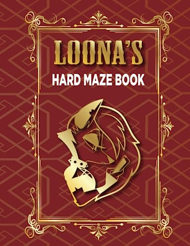 LOONAS HARD MAZE BOOK 50 HARD MAZES IN LARGE PRINT WITH SOLUTIONS INCLUDED HELLUVA BOSS THEMED COVER: CHALLENGING MAZES FOR KIDS AND ADULTS GRET FOR FAN OF HELLUVA BOSS