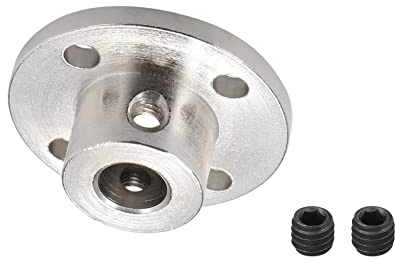 DMiotech 8mm Interno Diametro H13xD16 Flangia Accoppiamento Connettore Rigido Guida Albero Supporto Accoppiatore Albero Accoppiamento con Viti per Fai-da-Te RC Modello Motori Argento