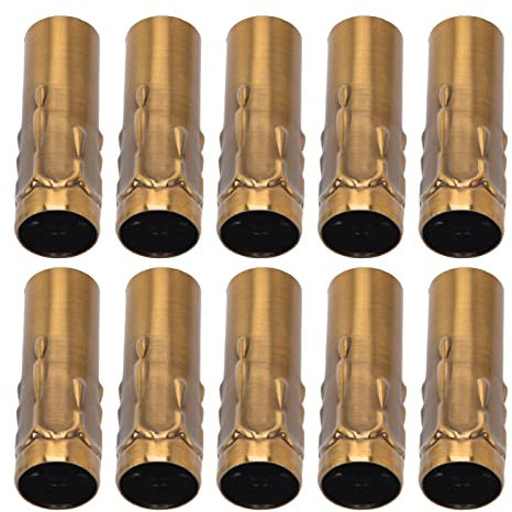 10 Pezzi Portalampada a Candela Tubo Base Lampada Manica Lampadario di Cristallo Tubo Modello a Strappo E14 Accessori Lampadario Tubo Dritto Tubo 'acqua per Involucro Accessori
